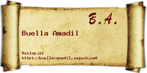 Buella Amadil névjegykártya